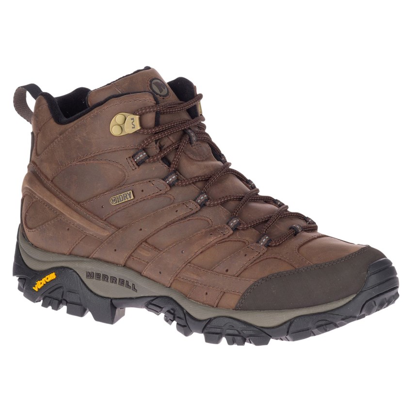 Chaussures Randonnée Merrell Moab 2 Prime Mid Waterproof Marron Homme | W.H.JUPR